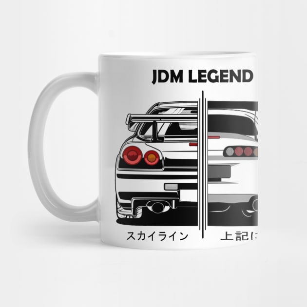 JDM Legend Toyota Supra and Nissan GTR R34 by T-JD